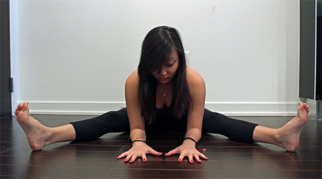 How to Do Wide-Legged Seated Forward Fold Pose - DoYou